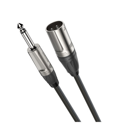 Kabel mikrofonowy wtyk Jack 6,3 mono - gniazdo XLR Roxtone DMXJ250L3 3m | AVstore.pl