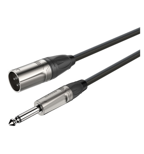 Kabel mikrofonowy wtyk Jack 6,3 mono - gniazdo XLR Roxtone DMXJ250L15 15m | AVstore.pl