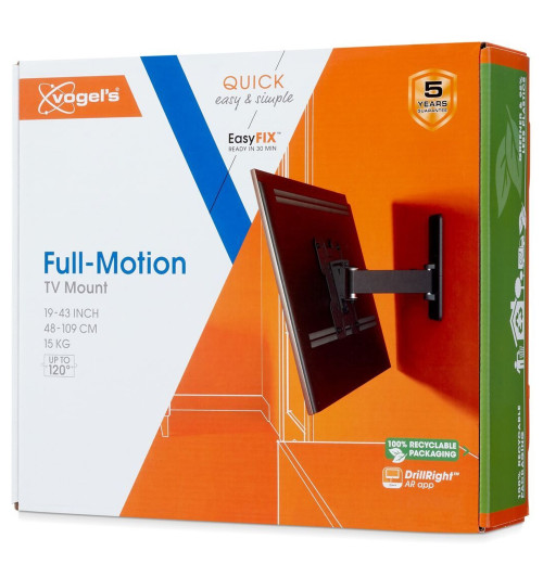 Vogels TVM 1223 - Obrotowy uchwyt ścienny do telewizorów 19" - 43"