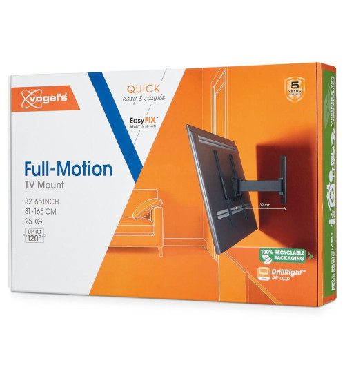 Vogels TVM 1423 - Obrotowy uchwyt ścienny do telewizorów 32" - 65"