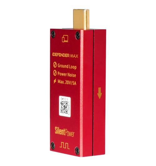 iFi Audio SilentPower iDefender Max - Izolator pętli masy z filtrem zasilania USB-C