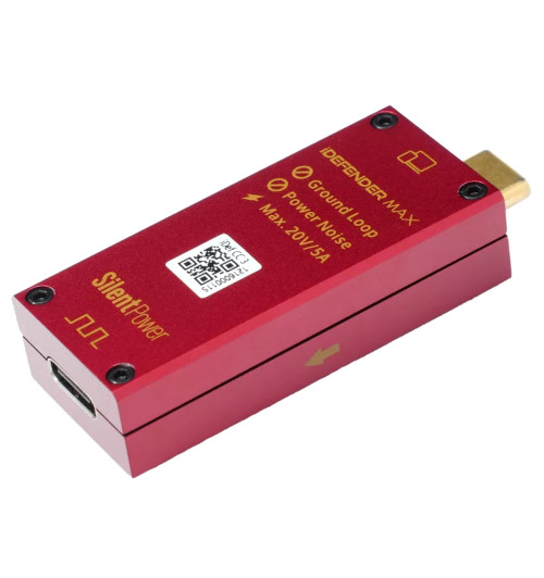 iFi Audio SilentPower iDefender Max - Izolator pętli masy z filtrem zasilania USB-C
