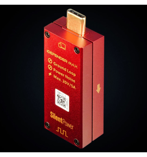 iFi Audio SilentPower iDefender Max - Izolator pętli masy z filtrem zasilania USB-C