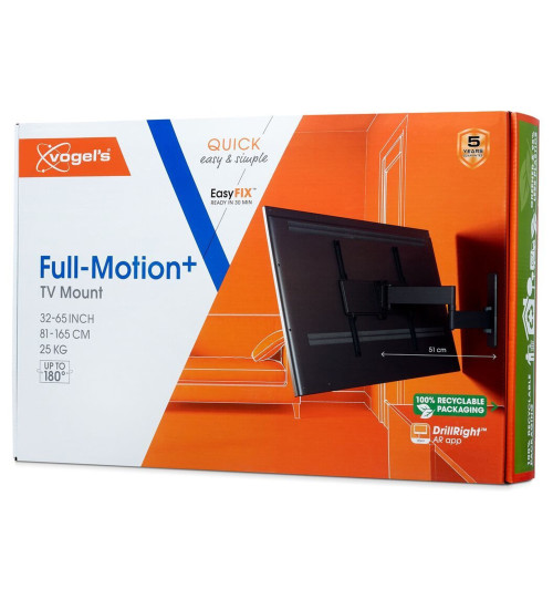 Vogels TVM 1443 - Obrotowy uchwyt ścienny do telewizorów 32" - 65"