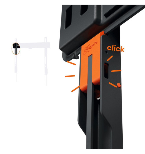 Vogels TVM 3413 - Uchylny uchwyt ścienny do telewizorów 32" - 65"