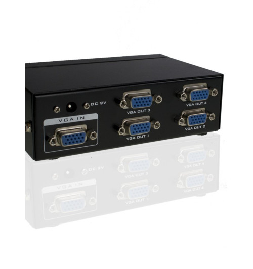 Splitter rozgałęźnik HD VGA (D-sub) 1 IN - 4 OUT