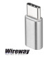 Adapter gniazdo micro USB - wtyk typ C Wireway WW330201