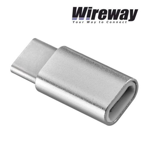 Adapter gniazdo micro USB - wtyk typ C Wireway WW330201