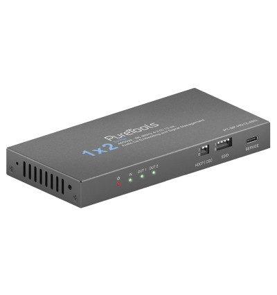 PureLink PureTools PT-SP-HD12-48G - Rozdzielacz / splitter 1x2 HDMI 2.1 EDID 8K/HDR 48Gbps ze skalowaniem i ekstrakcją dźwięku