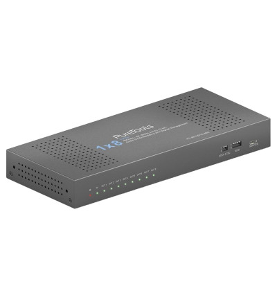 PureLink PureTools PT-SP-HD18-48G - Rozdzielacz / splitter 1x8 HDMI 2.1 EDID 8K/HDR 48Gbps ze skalowaniem i ekstrakcją dźwięku