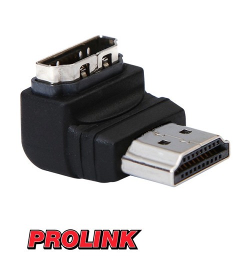 Przejściówka kątowa gniazdo HDMI - wtyk HDMI PROLINK PB 003