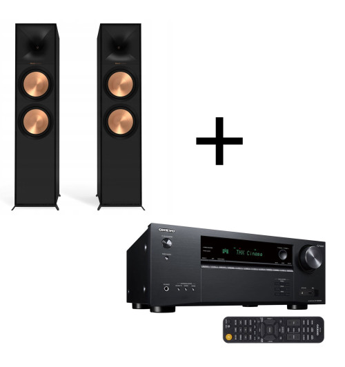 Zestaw amplituner Onkyo TX-NR6100 + kolumny Klipsch R-800F para