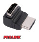 Przejściówka kątowa gniazdo HDMI - wtyk HDMI PROLINK PB 002
