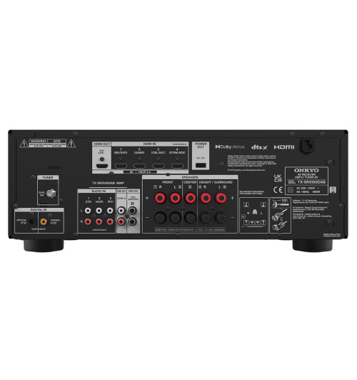 Onkyo TX-SR3100 - Amplituner kina domowego 5.2 8K/4K Ultra HD, Dolby Atmos, DTS:X z Bluetooth