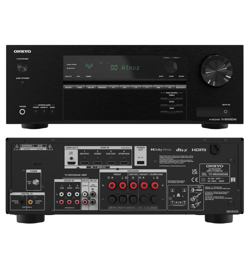 Onkyo TX-SR3100 - Amplituner kina domowego 5.2 8K/4K Ultra HD, Dolby Atmos, DTS:X z Bluetooth
