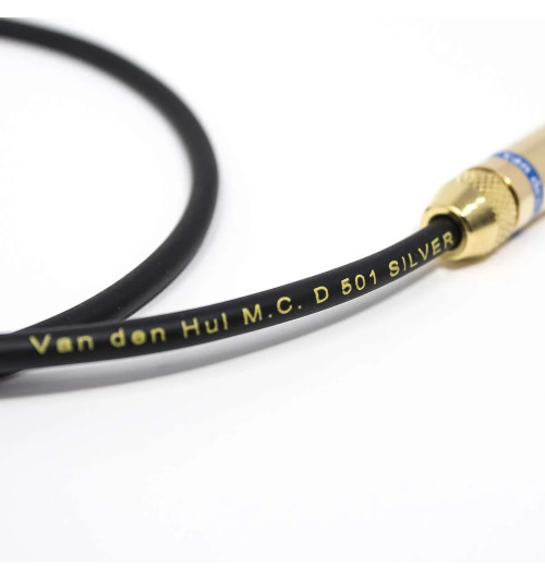 Van den Hul D-501 Silver Hybrid - Kabel interkonekt gramofonowy 2 RCA - 2 RCA (Cinch)