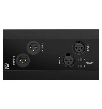 Sieciowy panel wejściowy i wyjściowy audio z Bluetooth Audac NWP222 | AVstore.pl