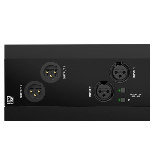 Sieciowy panel wejściowy i wyjściowy audio z Bluetooth Audac NWP222 | AVstore.pl