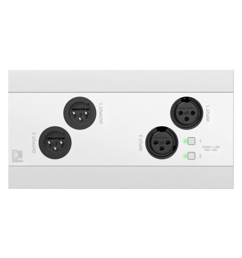 Sieciowy panel wejściowy i wyjściowy audio z Bluetooth Audac NWP222 | AVstore.pl