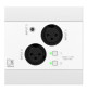 Audac NWP320 - sieciowy panel wejściowy audio - 2 x XLR + 3,5 mm jack Bluetooth