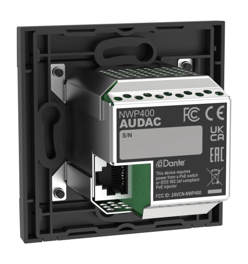 Sieciowy panel wejściowy audio USB-C z Bluetooth Audac NWP400 | AVstore.pl