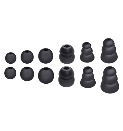 MEE Audio zestaw gumek (wkładek) dousznych (dokanałowych) do słuchawek M6 PRO i innych