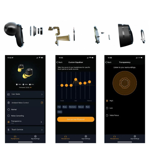 Cambridge Audio Melomania M100 - bezprzewodowe słuchawki dokanałowe z aktywną redukcją szumów