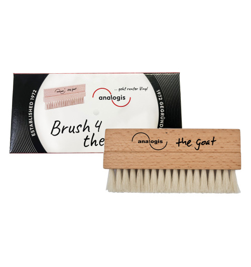 Analogis Brush 4 the Goat - Szczotka z naturalnego włosia do czyszczenia płyt winylowych
