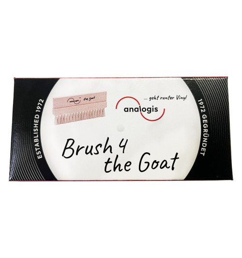 Analogis Brush 4 the Goat - Szczotka z naturalnego włosia do czyszczenia płyt winylowych