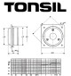 Głośnik wysokotonowy  TONSIL GDWK 9/120