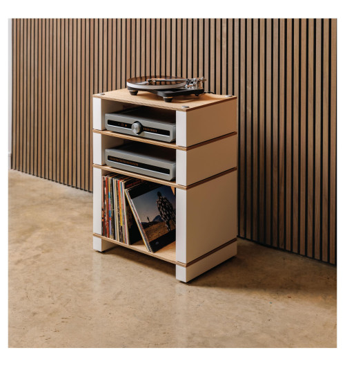 Modułowy stolik audio z 3 półkami BLOK Stax 2G | Nowość 2024!