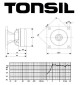 Głośnik wysokotonowy  TONSIL GDWT 9/100 FP