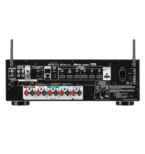 Denon AVR-S670H - Amplituner sieciowy kina domowego 5.2 8K