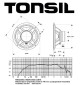 Głośnik niskotonowy TONSIL GDN 20/40 8 Ohm