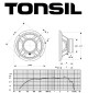 Głośnik niskotonowy TONSIL GDN 20/60/3 15 Ohm