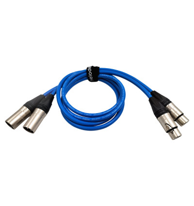 Melodika SB2X30 Sky Blue - Kabel interkonekt audio 2 XLR - 2 XLR 3m