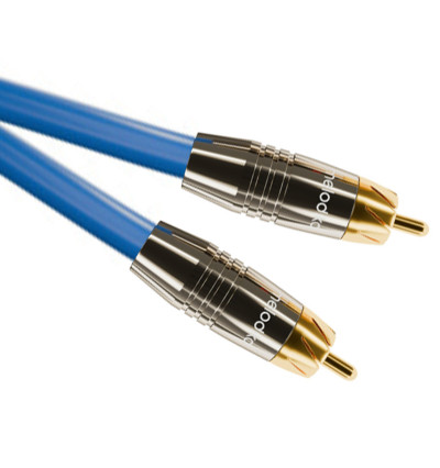 Melodika SBSW05 Sky Blue - Kabel subwooferowy RCA - RCA 0,5m