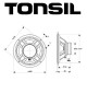 Głośnik niskotonowy TONSIL GDN 20/80 8 Ohm