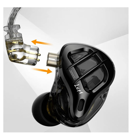 KZ ZAR - Hybrydowe słuchawki dokanałowe