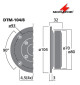 Głośnik wysokotonowy MONACOR DTM-104/8