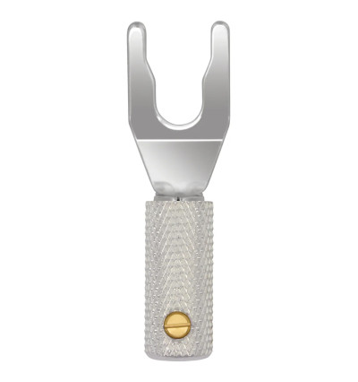WireWorld Silver Spade Uni-Term™ with Sockets - Wymienny posrebrzany wtyk głośnikowy typu widełki z mocowaniem