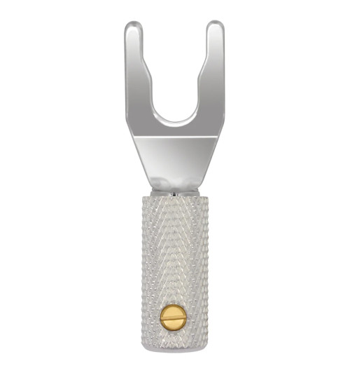 WireWorld Silver Spade Uni-Term™ with Sockets - Wymienny posrebrzany wtyk głośnikowy typu widełki z mocowaniem