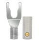 WireWorld Silver Spade Uni-Term™ with Sockets - Wymienny posrebrzany wtyk głośnikowy typu widełki z mocowaniem