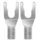 WireWorld Silver Spade Uni-Term with Sockets - Wymienne posrebrzane wtyki głośnikowe typu widełki z mocowaniem