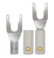 WireWorld Silver Spade Uni-Term with Sockets - Wymienne posrebrzane wtyki głośnikowe typu widełki z mocowaniem