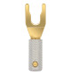 WireWorld Gold Spade Uni-Term with Sockets - Wymienny pozłacany wtyk głośnikowy typu widełki z mocowaniem