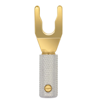 WireWorld Gold Spade Uni-Term with Sockets - Wymienny pozłacany wtyk głośnikowy typu widełki z mocowaniem