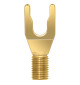 WireWorld Gold Spade Uni-Term with Sockets - Wymienny pozłacany wtyk głośnikowy typu widełki z mocowaniem