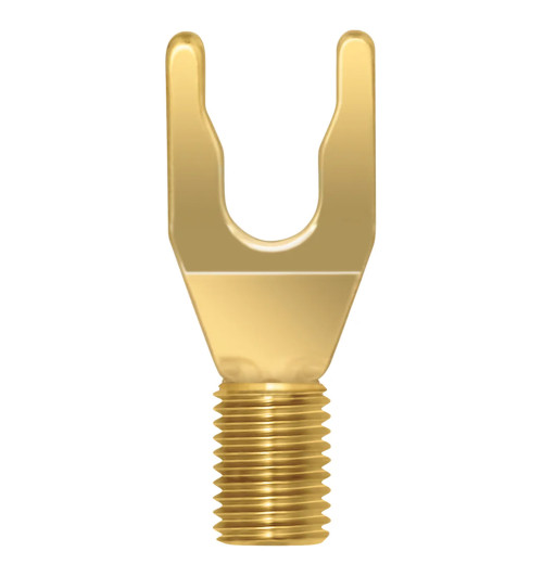 WireWorld Gold Spade Uni-Term with Sockets - Wymienny pozłacany wtyk głośnikowy typu widełki z mocowaniem
