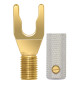 WireWorld Gold Spade Uni-Term with Sockets - Wymienny pozłacany wtyk głośnikowy typu widełki z mocowaniem